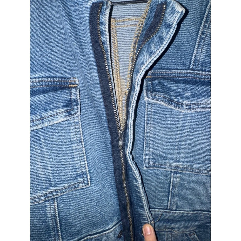 Good American Denim Jumpsuit Grateful Dead Patch Women's Size 2 - Picture 4 of 8